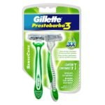 MAQUINA AFEITAR GILLETTE PRESTOBARBA3 SENSITIVEx2