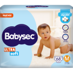 PAÑAL BABYSEC ULTRASOFTx68 M SUPERPACK AHORRO