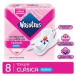 TOALLAS FEMENINAS NOSOTRASx8 CLASICA SUAVE EXTRACTO CALENDULA