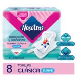 TOALLAS FEMENINAS NOSOTRASx8 NORMAL SUAVE EXTRACTO CALENDULA