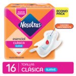 TOALLAS FEMENINAS NOSOTRASx16 ESENCIAL CLASICA SUAVE