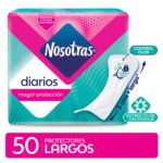 PROTECTORES DIARIOS NOSOTRASx50 LARGOS EXTRACTO CALENDULA