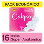 TOALLAS FEMENINAS CALIPSOx16 SUPER ANATOMICA EXTRACTO CALENDULA