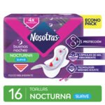 TOALLAS FEMENINAS NOSOTRAS x16U BUENAS NOCHES SUAVE