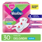 TOALLAS FEMENINAS NOSOTRASx30 DELGADA INVISIBLE EXTRACTO CALENDULA