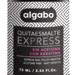 QUITAESMALTE ALGABOx75 EXPRESS CON KERATINA