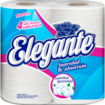 PAPEL HIGIENICO ELEGANTEx4x30MTS HOJA SIMPLE