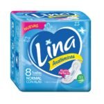 TOALLAS FEMENINAS LINAx8 ANATOMICAS NORMAL CON ALAS