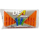 BROCHES DE PLASTICO DEAx12