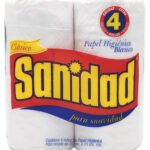 PAPEL HIGIENICO SANIDADx4x30MTS CLASICO