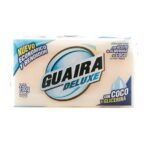 JABON EN BARRA GUAIRA DELUXE x150GR BLANCO BLANCO CON COCO Y GLICERINA
