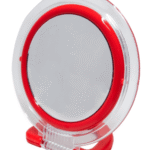 ESPEJO TOILETTE D/FAZ REDONDO C/MANGO ROJO